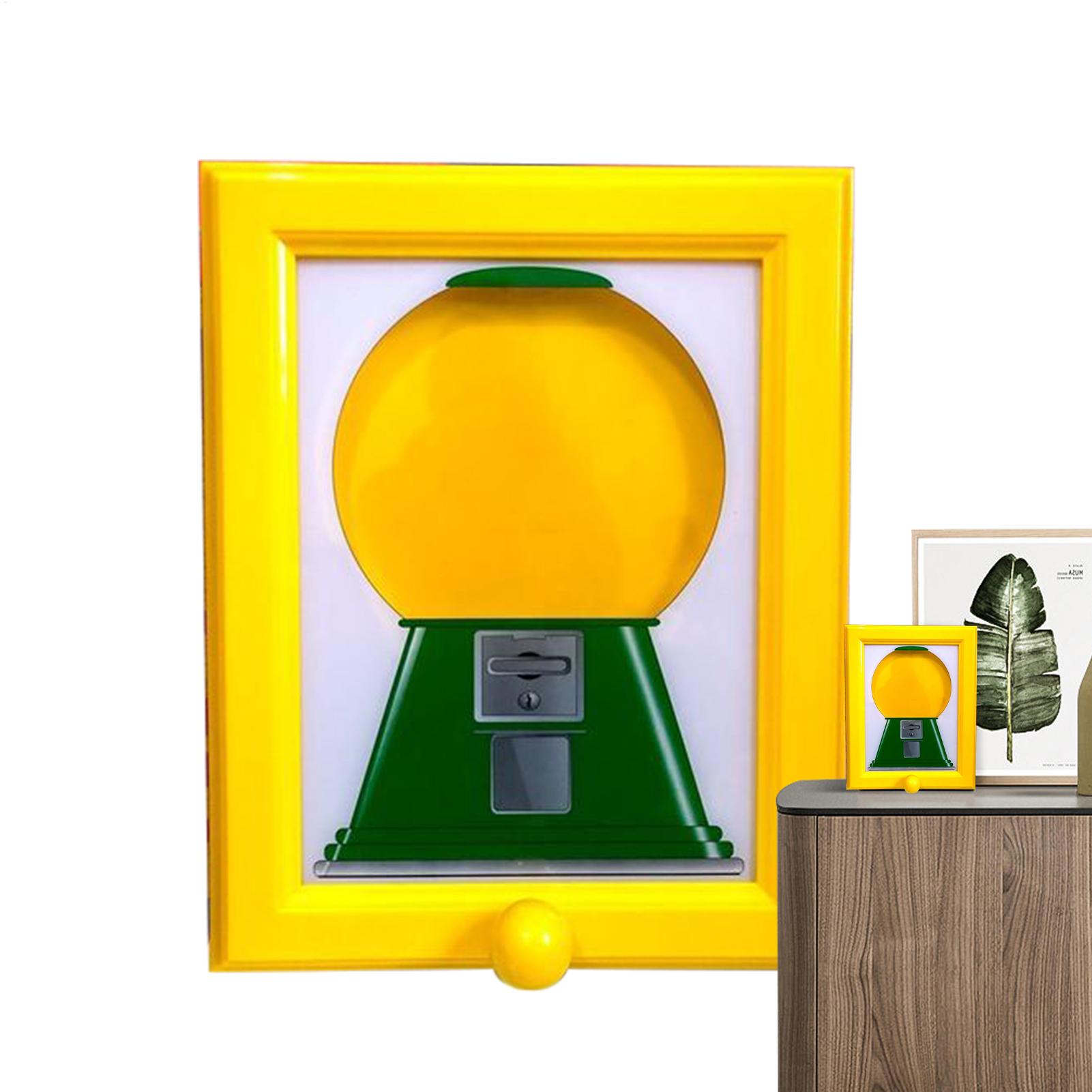 Candy Vending Machine - クリエイティブなキャンディディスペンサー写真フレーム、キャンディ自動販売機フォトフレーム、おもちゃの装飾スナックコンテナ（パーティー用）