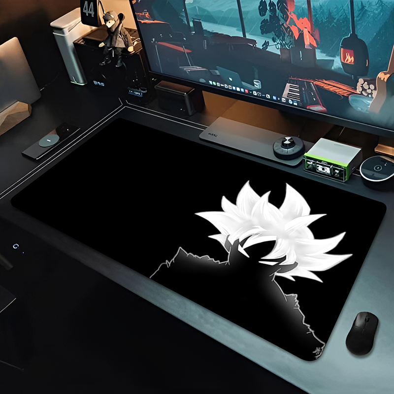 Arcade No - DBZ ブラックアニメマウスパッドドラゴンボール大型 PC コンピュータデスクマット抗摩耗ゲーミングマウスパッドキーボードゲーマーアクセサリーテーブルパッド