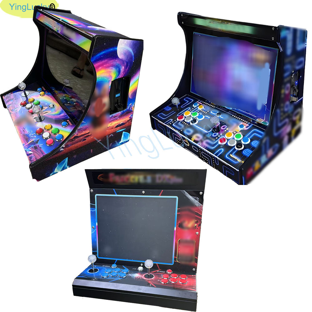 Boxing Machine Arcade - 2人用アーケードビデオゲームコンソール、22/19/17インチLCDバートップ、SAGA DX 26800 in 1コインアクセプター、ジョイスティックボタン搭載、TV接続可能