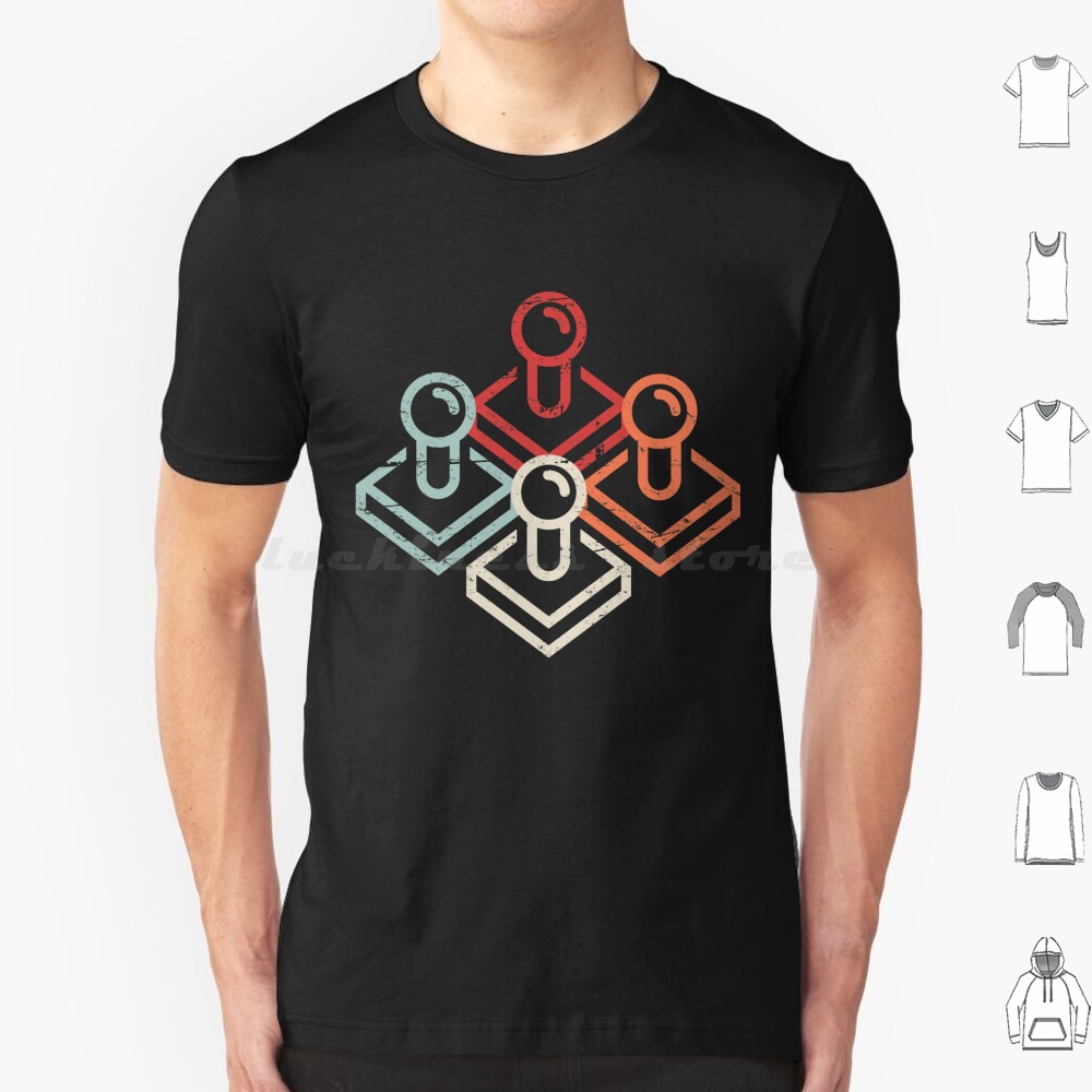 Arcade No - レトロゲーマーアーケードジョイスティック Tシャツ綿男性女性 DIY プリントマシンプレーヤーアーケードアーケードゲームゲームシルバーボールウィザード 70 年代