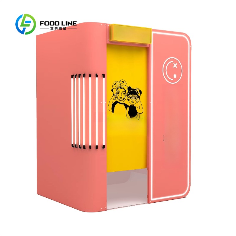 Photo Booth Machine - カスタマイズ可能な屋外一体型フォトブース自動販売機、ショッピングモールで人気のセルフィーフォトコイン式デジタルフォトブース
