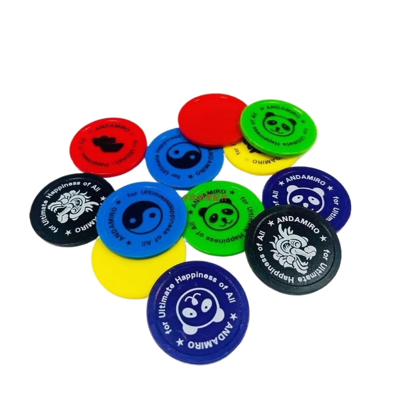 Token Coin Mechanism - 500個入り カスタムプラスチックトークンコイン アーケードプッシャーマシン用 パリ エッフェル塔 ゲームトークンチップ