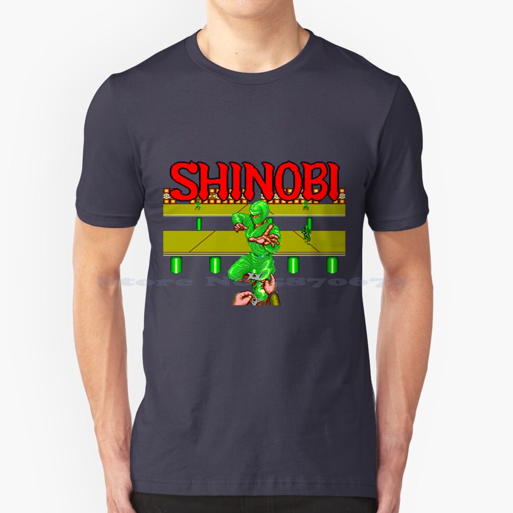 Arcade No - しのび-アーケードスターマスターTシャツ,綿100%,ゲームスター