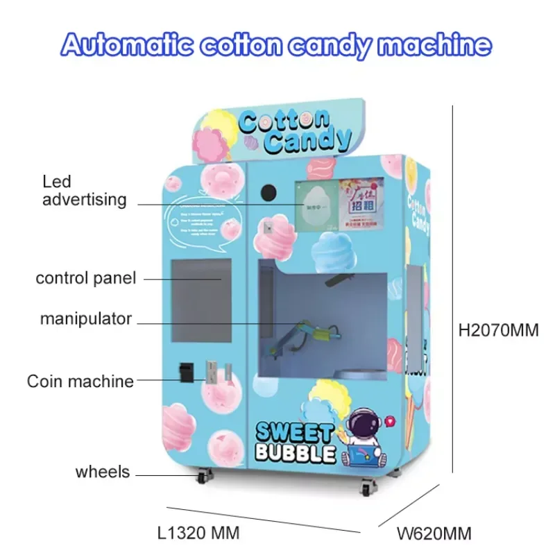 カスタマイズ可能な子供用綿菓子製造機、小型ミニロボット綿菓子 - Candy Vending Machine のレビューと価格