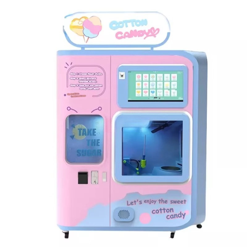 全自動綿菓子自動販売機（交換システム付き）業務用4種フレーバ - Candy Vending Machine のレビューと価格