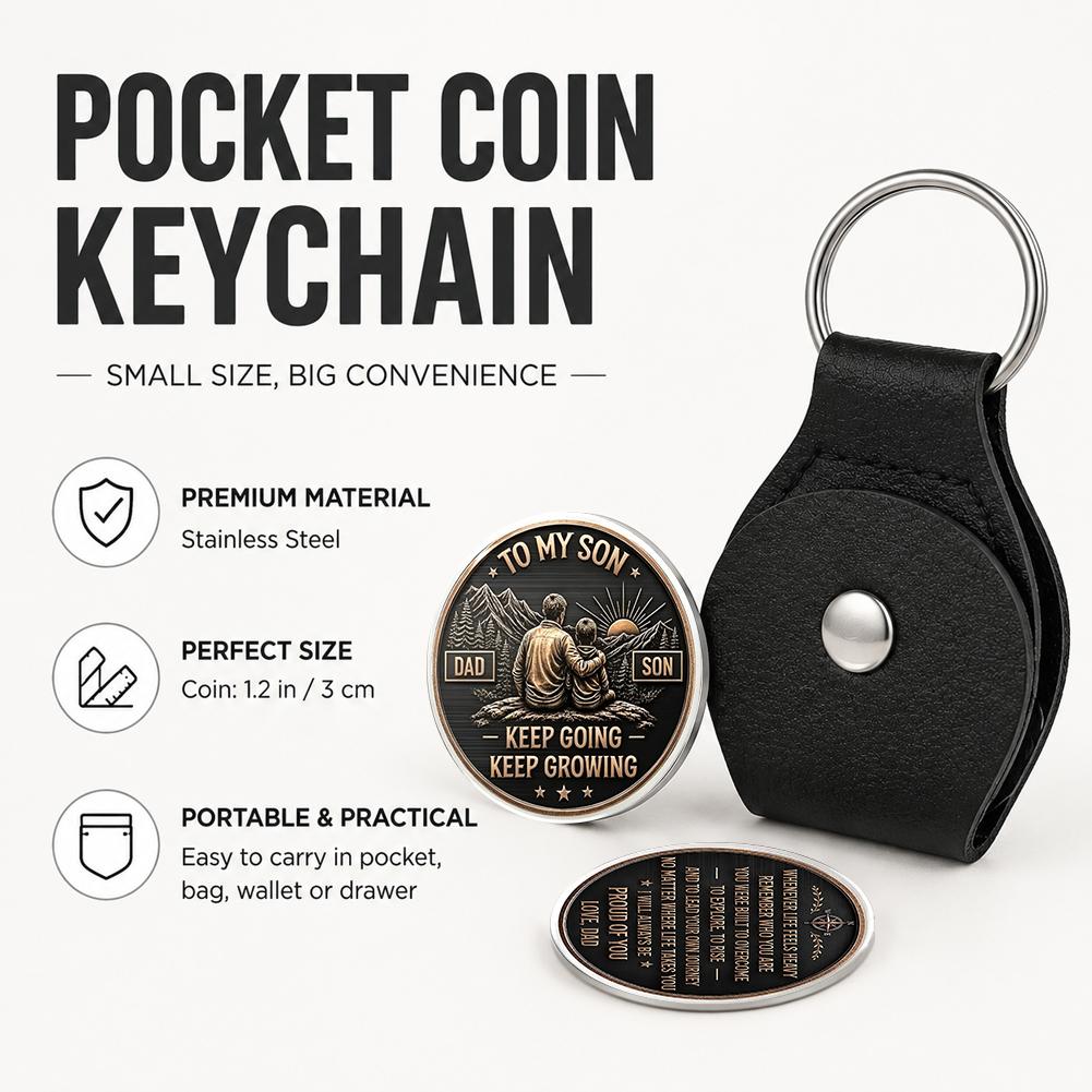 ポケットハグトークンギフト、息子、娘、兄弟への贈り物、革製キ - Token Coin Mechanism のレビューと価格