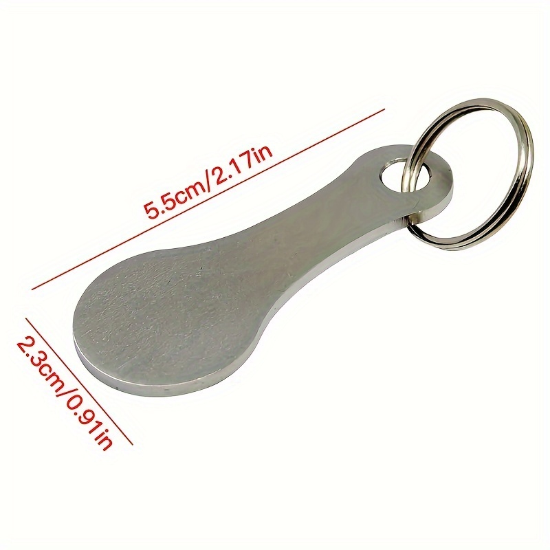 2個/5個、ショッピングカードコインステンレススチールキーホ - Token Coin Mechanism のレビューと価格