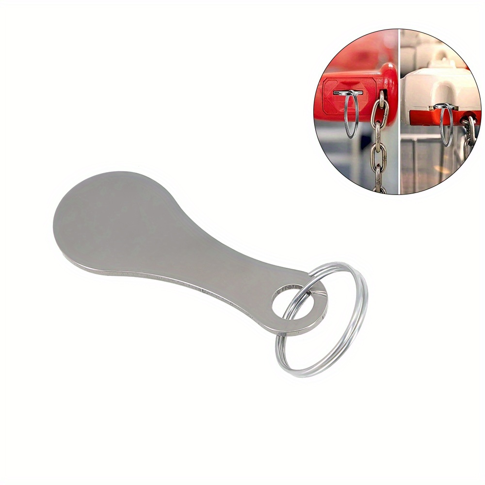 2個/5個、ショッピングカードコインステンレススチールキーホ - Token Coin Mechanism のレビューと価格