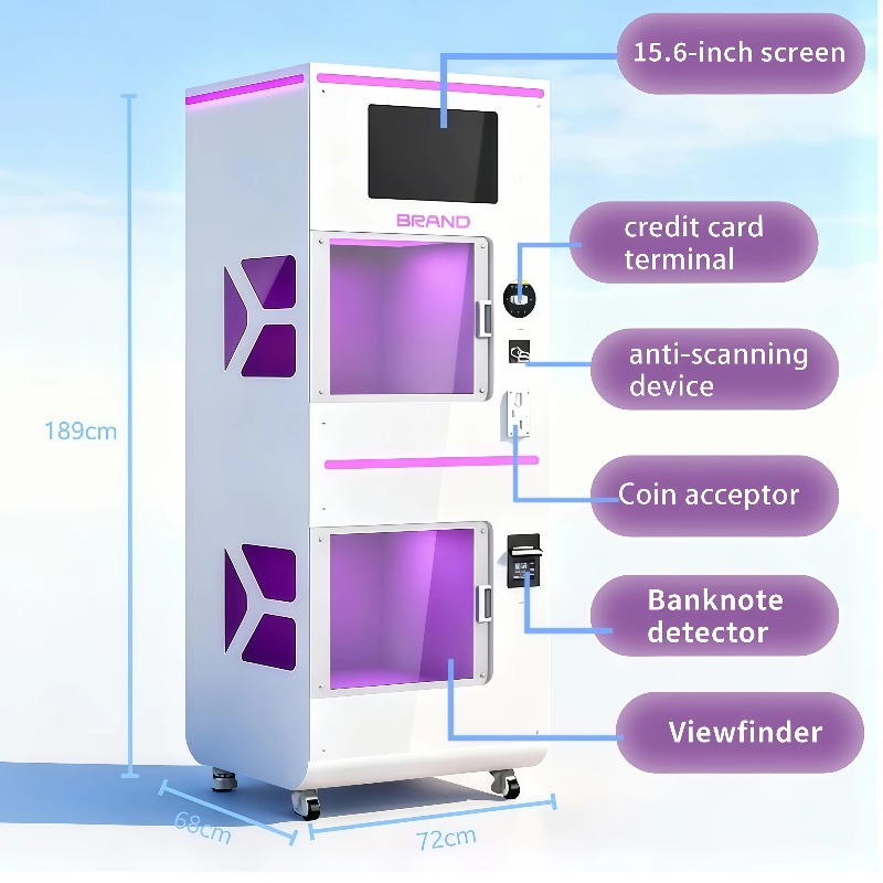 カスタムダブルウェアハウスヘルメット洗浄自動販売機タッチスク - Vending Machine Qr Code のレビューと価格