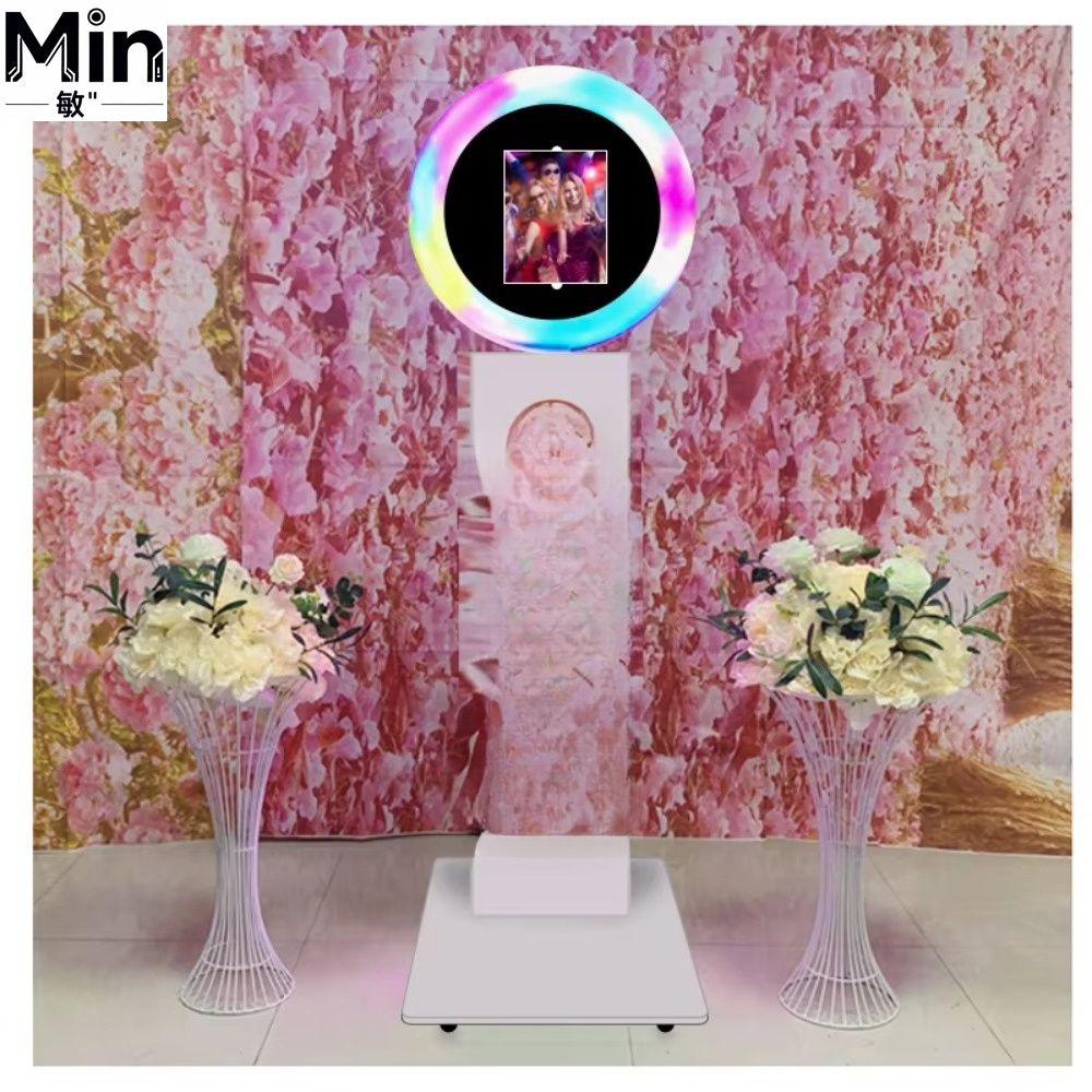 ポータブル 360 フォトブースマシン 3D リングライト  - Photo Booth Machine のレビューと価格