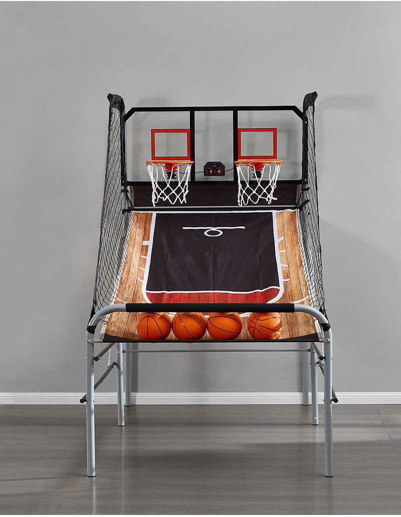 ダブルショットヘビーデューティー折りたたみ式バスケットボール - Basketball Arcade Game のレビューと価格