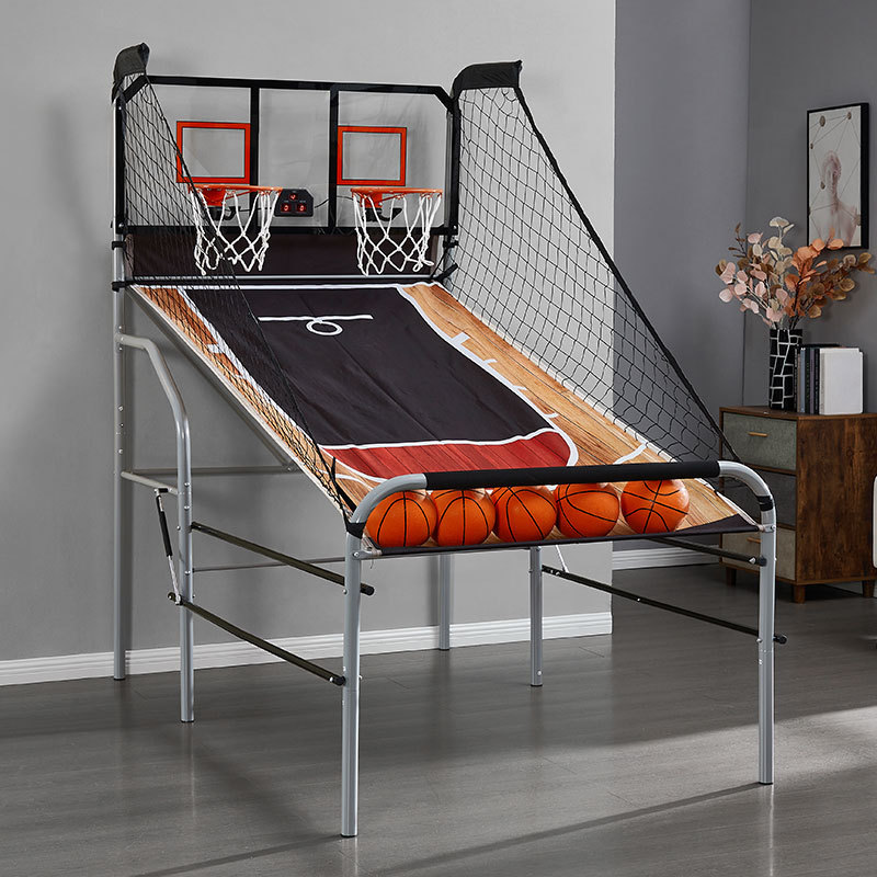 ダブルショットヘビーデューティー折りたたみ式バスケットボール - Basketball Arcade Game のレビューと価格