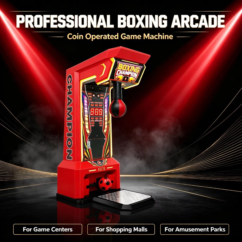 2-in-1コイン式ボクシングアーケードマシン（英語版）1年 - Boxing Machine Arcade のレビューと価格